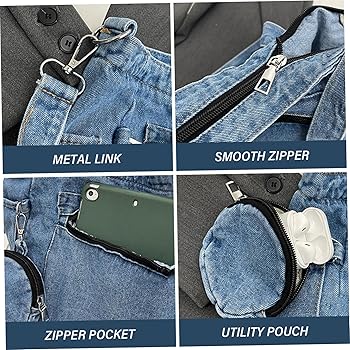 low box 3連 bag design multi pocket denim low box 3連 bag design multi pocket denim